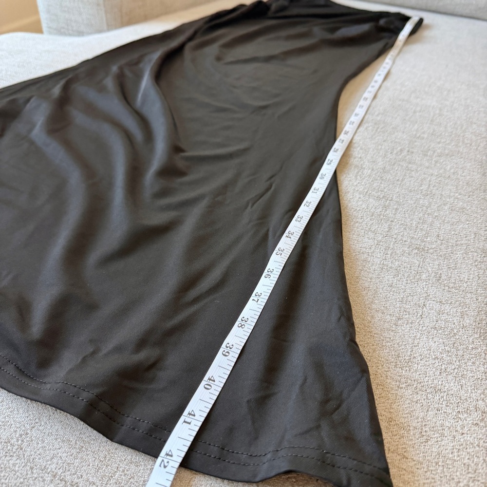 🌞 Black Matching Top Maxi Skirt Set for Vacation Leisure - Picture 9 of 11